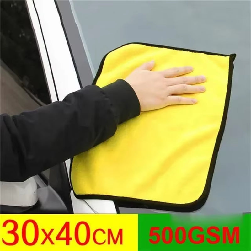 30X60Cm Microfiber Car Towel Super Absorbent Car Wash Cloth Drying Rag for Cars Polishing Household Window Cleaning Tools
