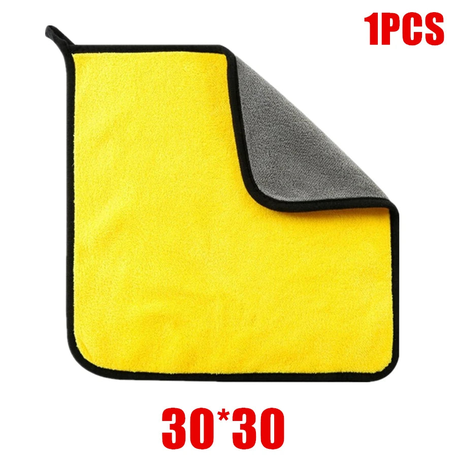 Car Wash Towel Microfiber High Water Absorption Cleaning Towels Thickened Soft Car Washing Drying Cloth Car Care Cloth Detailing