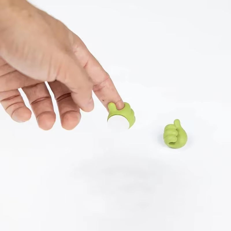 Hand-Shaped Rubber Holder Glasses Power Cord Charging Line Self Adhesive Mini Hook Car Storag Organizer Interior Accessories