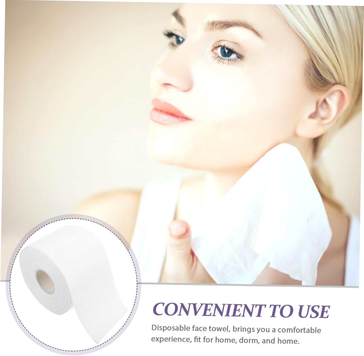 WOONEKY Toalla Facial Desechable De 230 G De Grosor Para Distintos Tipos De Piel