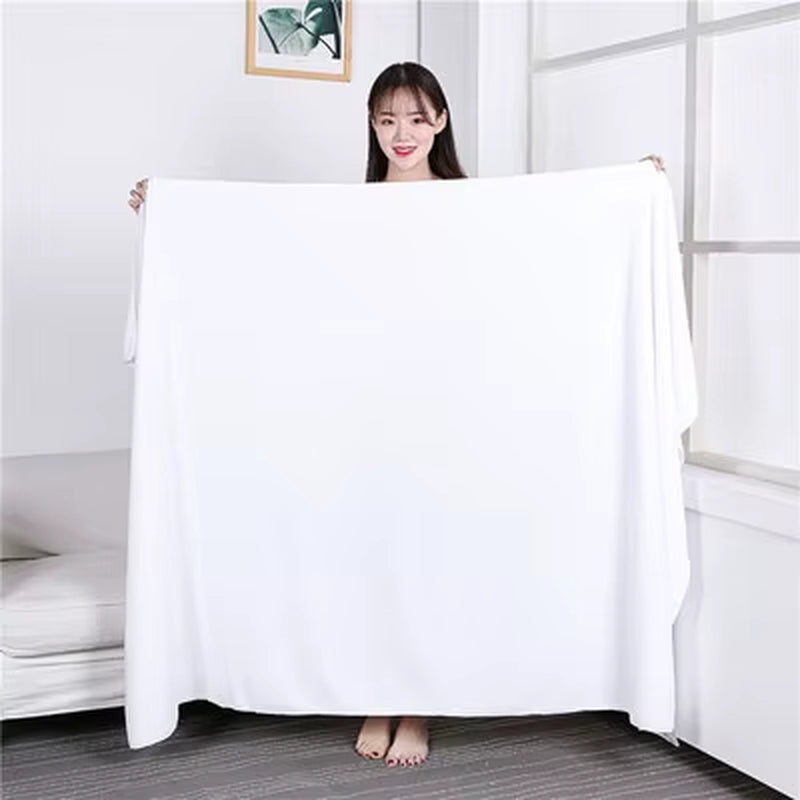 120X200 CM Super Large Smooth and Soft Double-Sided Quick-Drying Microfiber Bath Towel Thickened Non-Linting Towel
