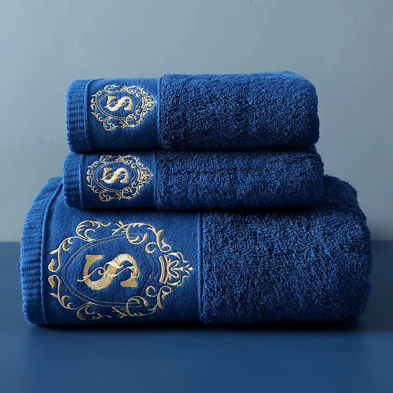 2024 New High-Grade 100% Cotton Luxury Towels Bathroom Face Bath Towel Set Soft Five Star Hotel Towel Adults Serviette 80X160Cm