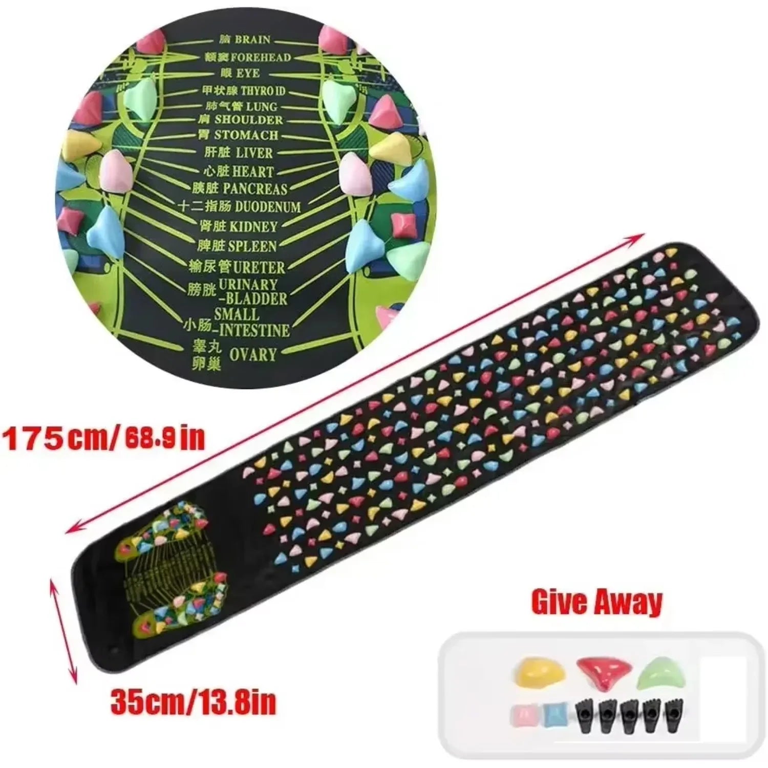 Acupressure Pad Foot Reflexology Massage Pad Health Care Walking Foot Pressure Pad Reflexology Massage Pad Foot Massager