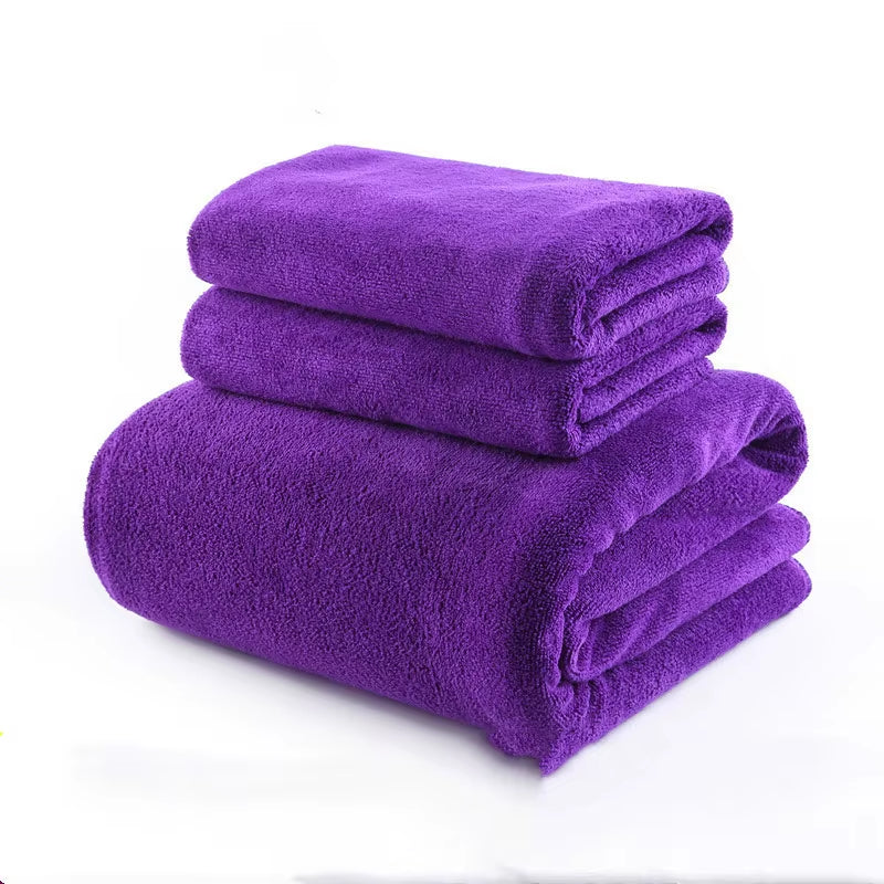 120X200 CM Super Large Smooth and Soft Double-Sided Quick-Drying Microfiber Bath Towel Thickened Non-Linting Towel