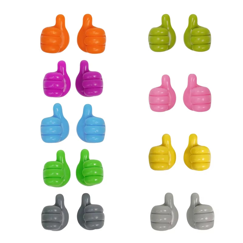 Hand-Shaped Rubber Holder Glasses Power Cord Charging Line Self Adhesive Mini Hook Car Storag Organizer Interior Accessories