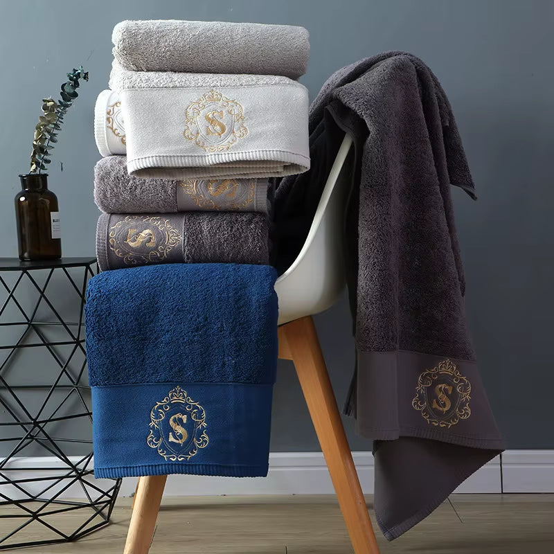 2024 New High-Grade 100% Cotton Luxury Towels Bathroom Face Bath Towel Set Soft Five Star Hotel Towel Adults Serviette 80X160Cm