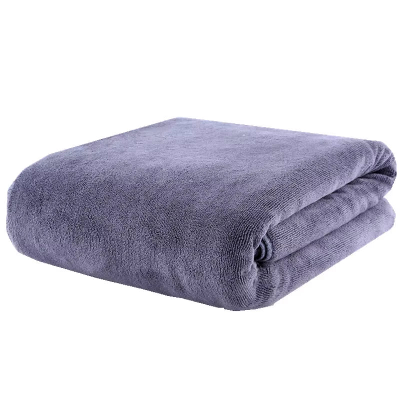 120X200 CM Super Large Smooth and Soft Double-Sided Quick-Drying Microfiber Bath Towel Thickened Non-Linting Towel