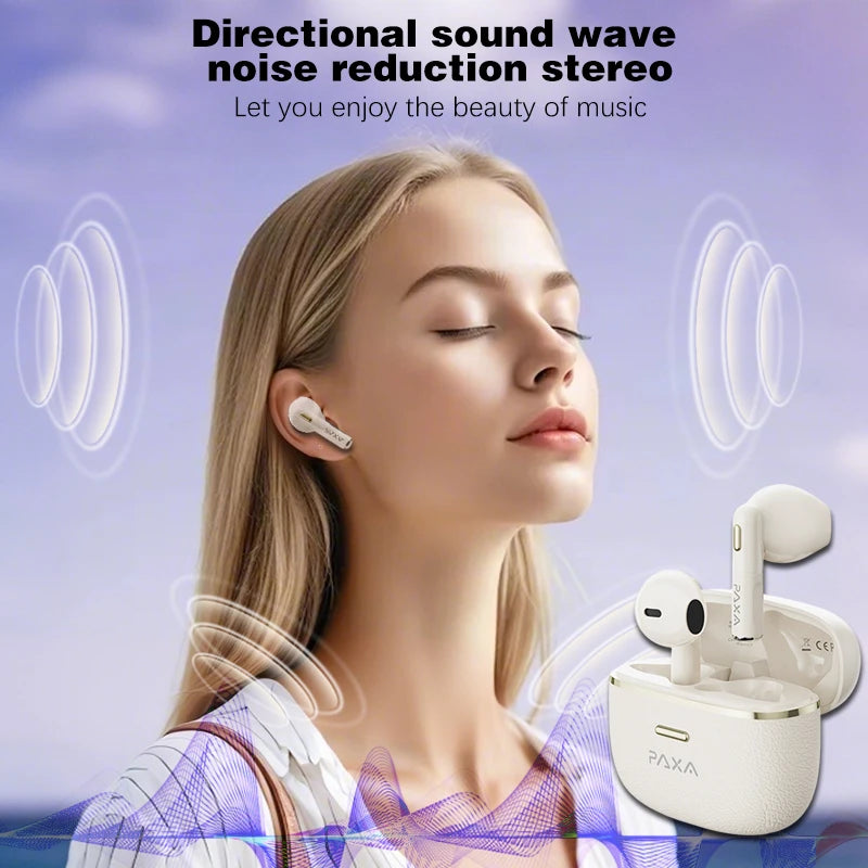 PAXA T06 AI Translation Headphones 128 languages Smart Wireless Bluetooth Earphones 5.4 Hi-Fi Low latency HD Call Music Headset