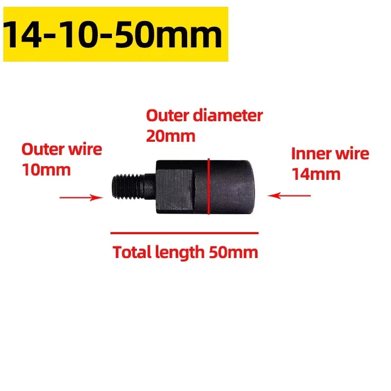 M10 M14 Angle Grinder Extension Shaft Rotary Lengthen Connecting Rod for Polishing Pad Grinding Connection Adapter Power Tool