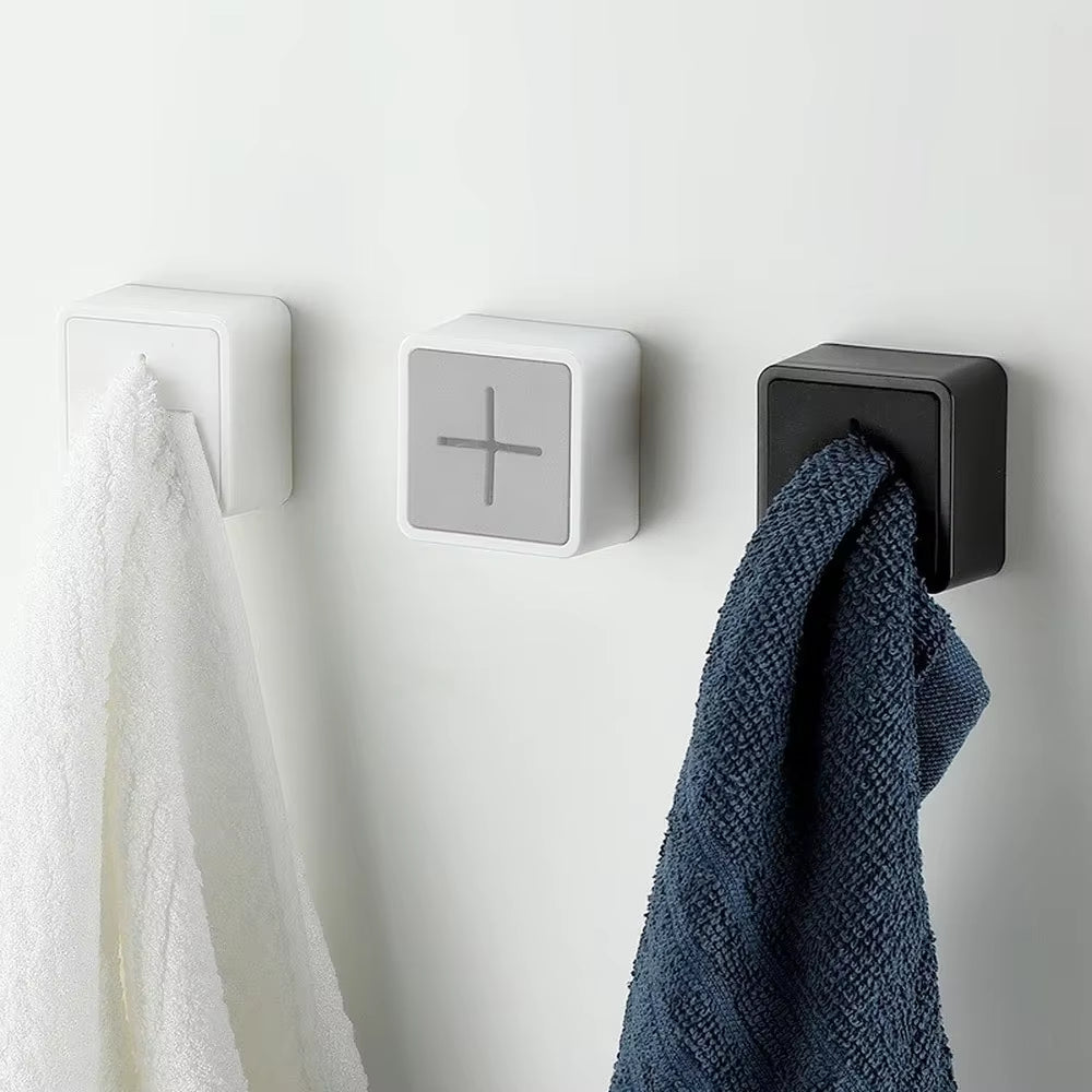 2Pc Bathroom Punch-Free Towel Rack,Adhesive Dish Cloth Holder,Dish Towel Universal Hook Universal Hookkitchen Towel Rack
