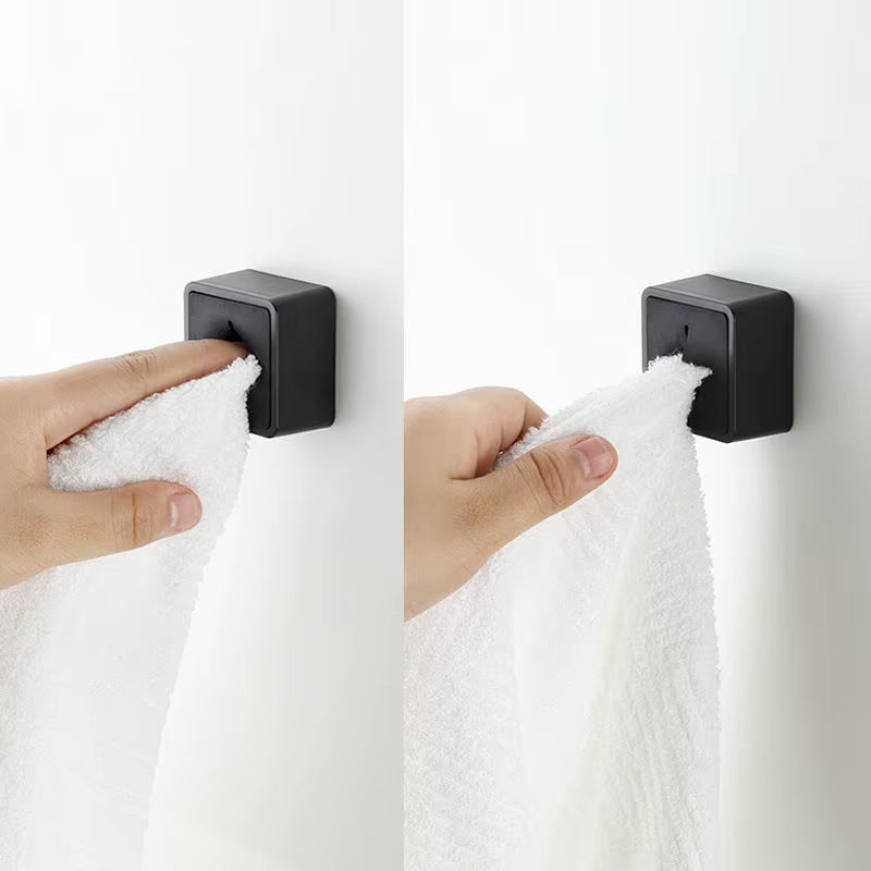2Pc Bathroom Punch-Free Towel Rack,Adhesive Dish Cloth Holder,Dish Towel Universal Hook Universal Hookkitchen Towel Rack