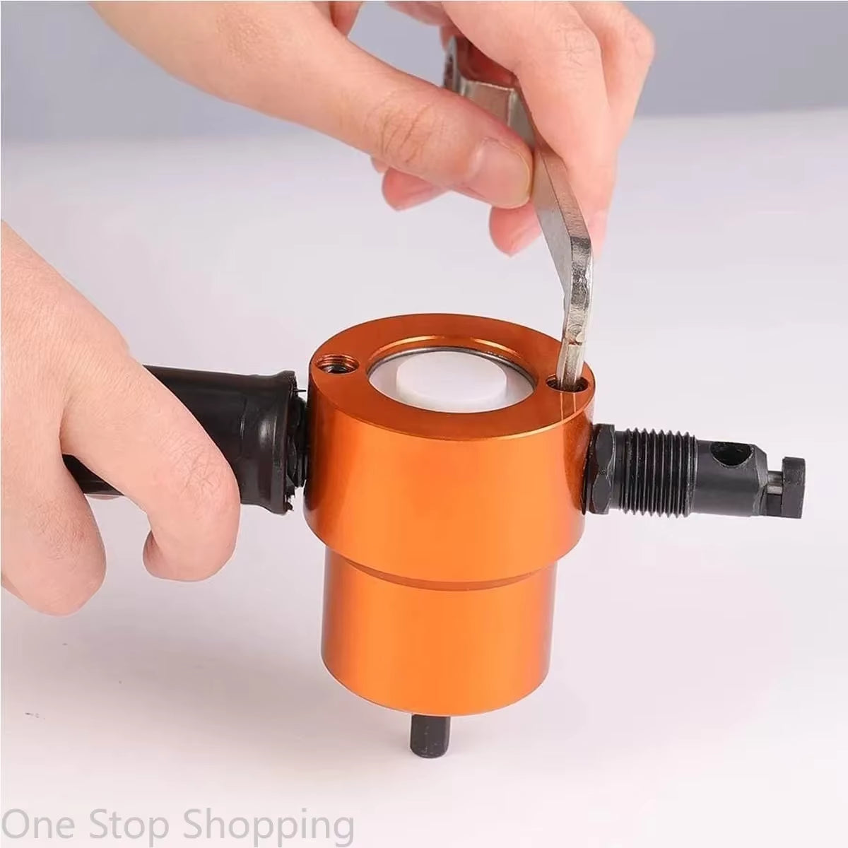 Metal Sheet Cutter Double Head Iron Nibbler Cutting Power Tools Electric Drill Attachment Accessories Car Plate Punch Scissors