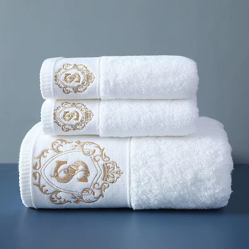 2024 New High-Grade 100% Cotton Luxury Towels Bathroom Face Bath Towel Set Soft Five Star Hotel Towel Adults Serviette 80X160Cm